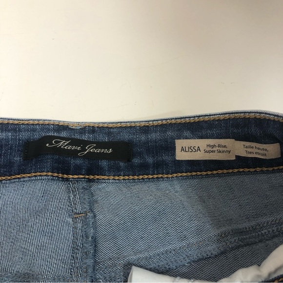 MAVI Alissa High-Rise Super Skinny Distressed Raw Hem Jeans, size 27 - Picture 9 of 14
